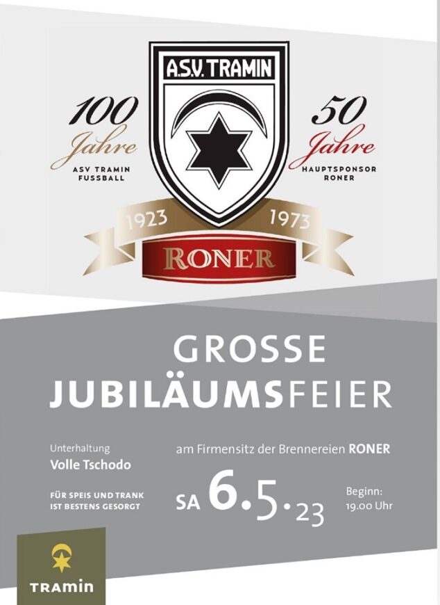 ASV TRAMIN 100 Jahrfeier