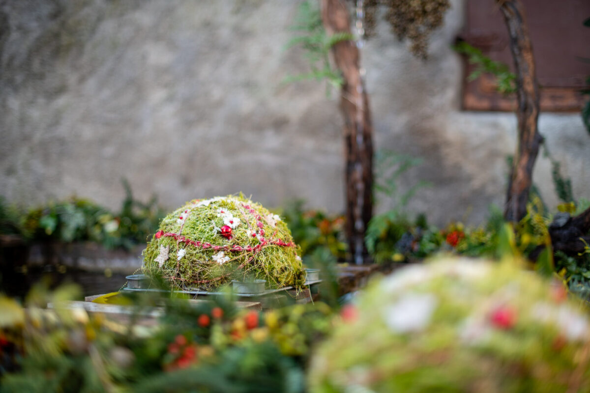 Brunnen, Weihnachtsdekoration