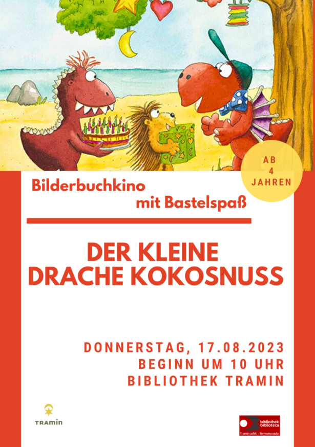 Bilderbuchkino und Bastelspaß 2023 Bibliothek Tramin