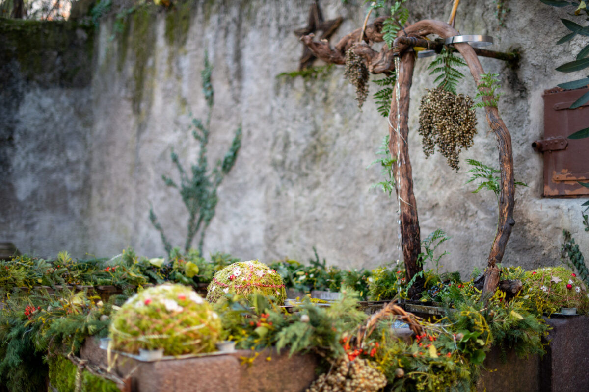 Brunnen, Weihnachtsdekoration